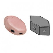 Les perles par Puca® Paros Perlen Opaque Light Rose Ceramic Look 03000/14494
